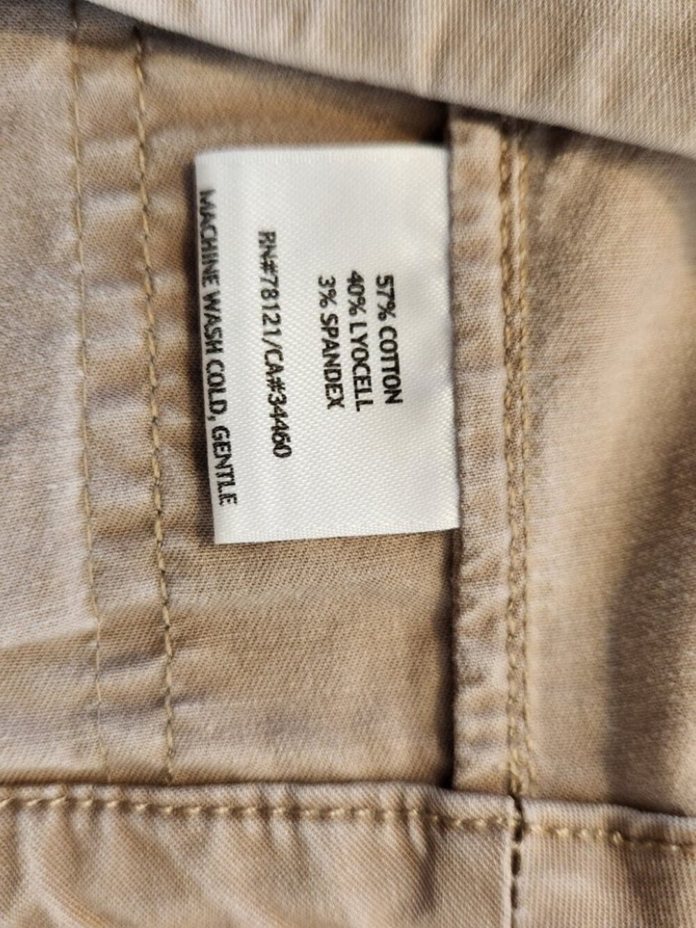 Eileen Fisher Cotton Capris with Button Cuffs - Picture 8 of 8